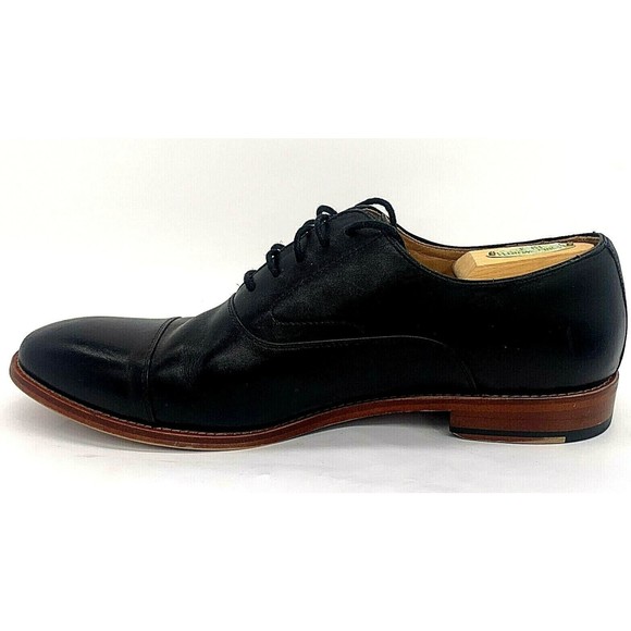 Warfield & Grand Mens Fremont Oxford Leather Dress Shoes Cap Toe Black Sz US 11 main image 10